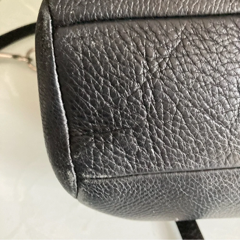 Coach Black Leather Kelsey Satchel Crossbody Bag